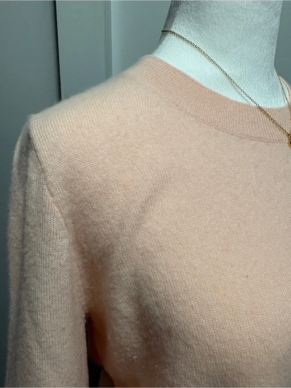 J. Crew Light Pink/Peach Cashmere Sweater